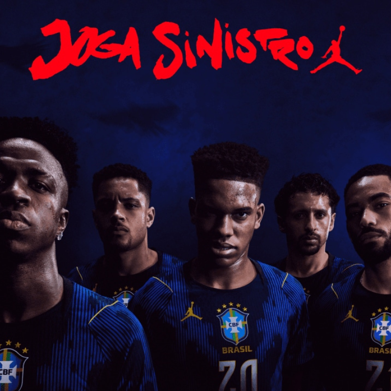 Camisa Jordan Brasil 2026 Stadium Away Azul vibrante oficial